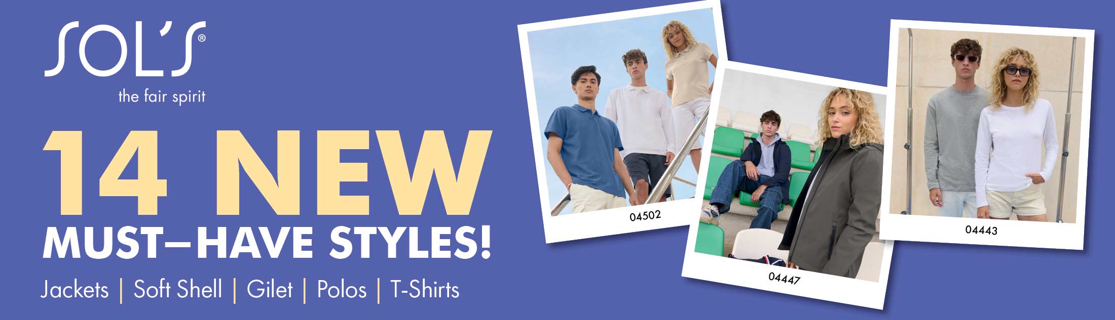 14 NEW styles from SOL'S